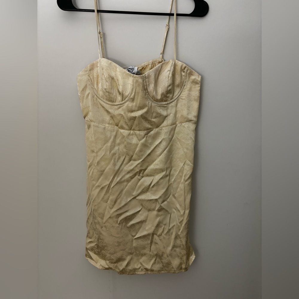 Princess Polly Champagne Pop Mini Dress Size 6 NEW WITH TAGS